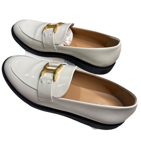 Chloé Marcie Leather Loafer Eggshell W 11 US 41 EU NIB Quiet Luxury MSRP $875 - Picture 2 of 8
